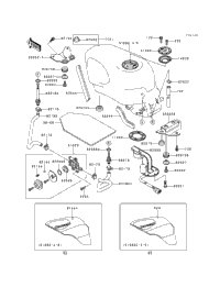 1998 Kawasaki NINJA ZX-6 (ZX600-E6) Fuel Tank (Zx600-E6