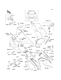 MO197713確認用 1999 Kawasaki NINJA ZX-11 (ZX1100-D7) Cowling | Babbitts Kawasaki
