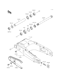 1993 Kawasaki NINJA ZX-7R (ZX750-M1) Swingarm | Babbitts Yamaha