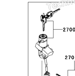2008 Kawasaki NINJA ZX-14 (ZX1400C8F) Ignition Switch/Locks