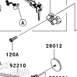 2008 Kawasaki NINJA ZX-14 (ZX1400C8F) Ignition Switch/Locks