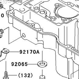 1996 Kawasaki NINJA ZX-11 (ZX1100-D4) Breather Cover/Oil Pan