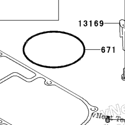 1996 Kawasaki NINJA ZX-11 (ZX1100-D4) Breather Cover/Oil Pan