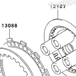 2000 Kawasaki NINJA ZX-6R (ZX600-J1) Clutch | Babbitts Kawasaki