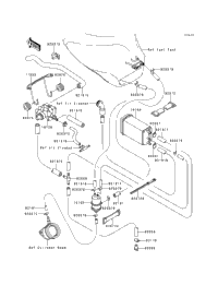 1998 Kawasaki NINJA ZX-6R (ZX600-G1) Fuel Evaporative System