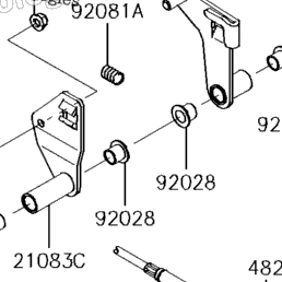 2017 Kawasaki MULE 4010 4X4 (KAF620MHF) Shift Lever(S) | Babbitts