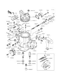 1993 Kawasaki KX250 (KX250-J2) Cylinder Head/Cylinder | Babbitts