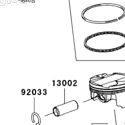 2008 Kawasaki NINJA ZX-10R (ZX1000E8F) Crankshaft/Piston(S