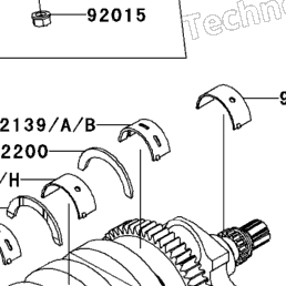2008 Kawasaki NINJA ZX-10R (ZX1000E8F) Crankshaft/Piston(S