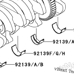 2008 Kawasaki NINJA ZX-10R (ZX1000E8F) Crankshaft/Piston(S