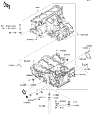 2006 Kawasaki NINJA ZX-14 (ZX1400A6F) Crankcase | Babbitts