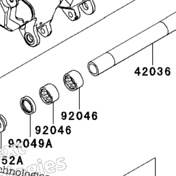 2012 Kawasaki NINJA ZX-14R (ZX1400ECF) Swingarm | Babbitts