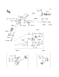2003 Kawasaki NINJA ZX-6R (ZX636-B1) Handlebar | Babbitts Kawasaki