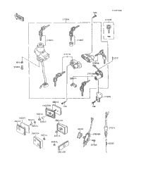1995 Kawasaki NINJA 600R (ZX600-C8) Ignition Switch/Locks