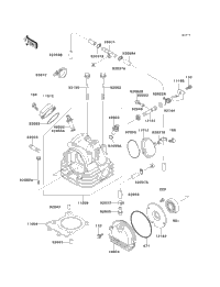 ひ。様 Kawasaki Motorcycle 1995 OEM Parts Diagram for Muffler(s