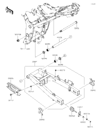 2016 Kawasaki NINJA 300 ABS (EX300BGFA) Swingarm | Babbitts