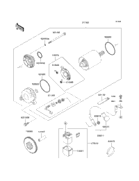 1997 Kawasaki NINJA ZX-7R (ZX750-P2) Starter Motor