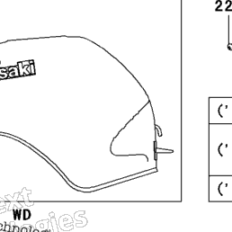 2006 Kawasaki ZZR600 (ZX600J6F) Fuel Tank | Babbitts Kawasaki