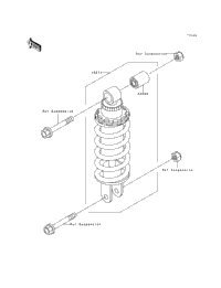 1993 Kawasaki NINJA ZX-6 (ZX600-D4) Shock Absorber | Babbitts