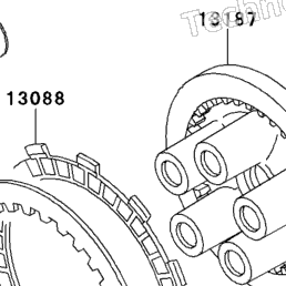 2000 Kawasaki NINJA ZX-9R (ZX900-E1) Clutch | Babbitts Kawasaki