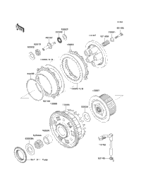 ピピページ 2000 Kawasaki NINJA ZX-9R (ZX900-E1) Clutch | Babbitts Kawasaki