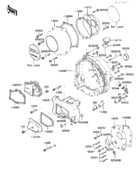 kkeeeeeeページ NOS OEM Kawasaki 1986-2003 ZG1200 Voyager XII 1987-1990