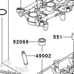 チャッピー　部品取り 2003 Kawasaki NINJA ZX-6R (ZX636-B1) Cylinder Head | Babbitts