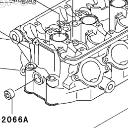 2003 Kawasaki NINJA ZX-6R (ZX636-B1) Cylinder Head | Babbitts 2003 Kawasaki NINJA ZX-6R (ZX636-B1) Cylinder Head | Babbitts