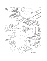 2003 Kawasaki ZRX1200R (ZR1200-A3) Chassis Electrical Equipment