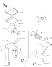2020 Kawasaki Mule SX 4X4 XC LE FI (KAF400TLS) Air Cleaner