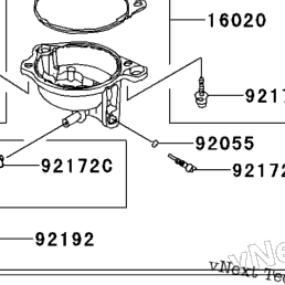 2008 Kawasaki KFX50 (KSF50B8F) Carburetor (B8f/B9f) | Babbitts