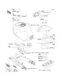2004 Kawasaki NINJA ZX-6R (ZX636-B2) Labels | MRCycles