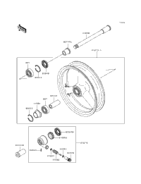1993 Kawasaki NINJA ZX-7 (ZX750-L1) Front Wheel | Xtreme Powersports