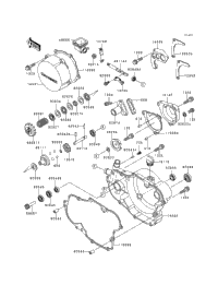 1995 Kawasaki KX500 (KX500-E7) Engine Cover(S) | Babbitts Kawasaki