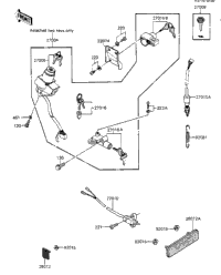 1983 Kawasaki GPz (ZX1100-A1) Ignition Switch/Locks/Reflectors