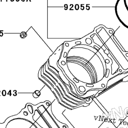 2001 Kawasaki VULCAN 800 CLASSIC (VN800-B6) Cylinder/Piston(S