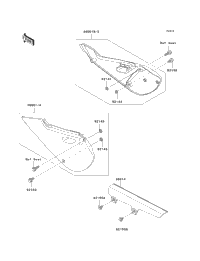 2005 Kawasaki KLX110 (KLX110-A4) Side Covers/Chain Cover
