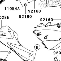 2007 Kawasaki NINJA ZX-6R (ZX600P7F) Cowling | Babbitts Kawasaki
