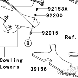 2007 Kawasaki NINJA ZX-6R (ZX600P7F) Cowling | Babbitts Kawasaki