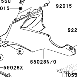2008 Kawasaki NINJA ZX-10R (ZX1000E8F) Cowling Lowers | Babbitts