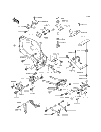 TOMAページ 1992 Kawasaki NINJA ZX-7 (ZX750-J2) Electro Bracket | Holzhauers