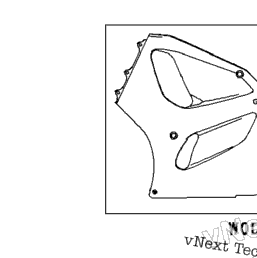 1996 Kawasaki NINJA ZX-7R (ZX750-P1) Cowling Lowers (Zx750-P1