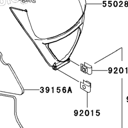 1996 Kawasaki NINJA ZX-7R (ZX750-P1) Cowling Lowers (Zx750-P1