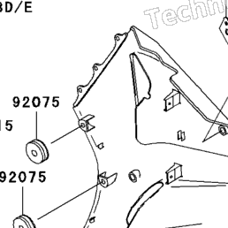 1996 Kawasaki NINJA ZX-7R (ZX750-P1) Cowling Lowers (Zx750-P1