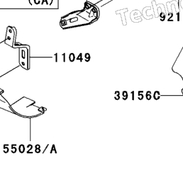 1996 Kawasaki NINJA ZX-7R (ZX750-P1) Cowling Lowers (Zx750-P1