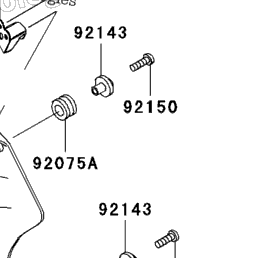 1996 Kawasaki NINJA ZX-7R (ZX750-P1) Cowling Lowers (Zx750-P1