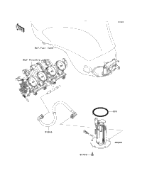 2012 Kawasaki NINJA ZX-6R (ZX600RCF) Fuel Pump | Babbitts Kawasaki