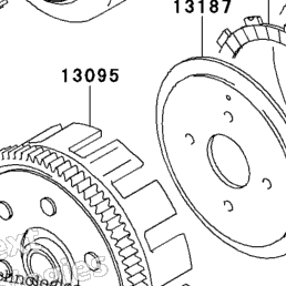 2000 Kawasaki LAKOTA 300 (KEF300-A6) Clutch | Babbitts Kawasaki