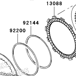 2007 Kawasaki NINJA ZX-6R (ZX600P7F) Clutch | Babbitts Kawasaki