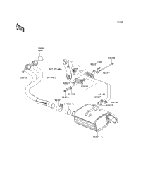 りんページ 2008 Kawasaki NINJA 650R (EX650A8F) Muffler(S) | Babbitts